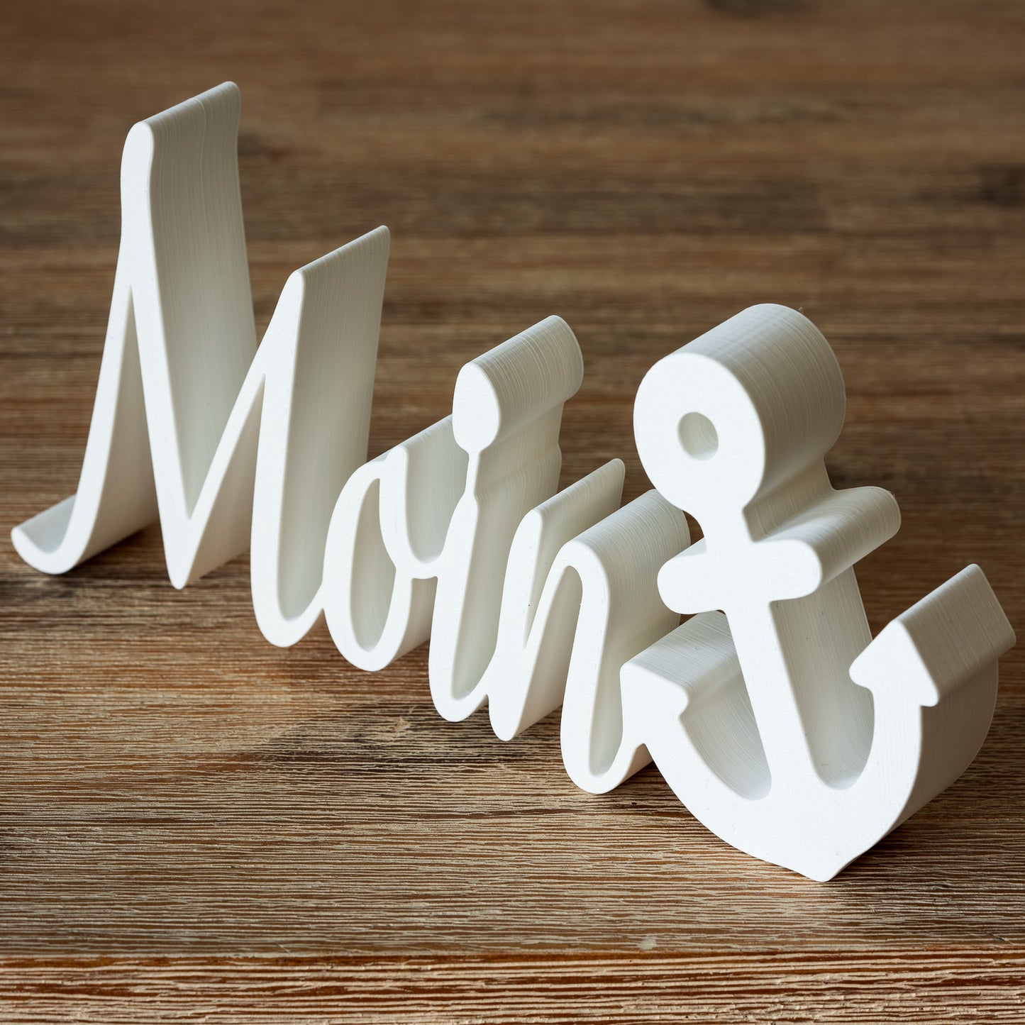 Schriftzug "Moin"