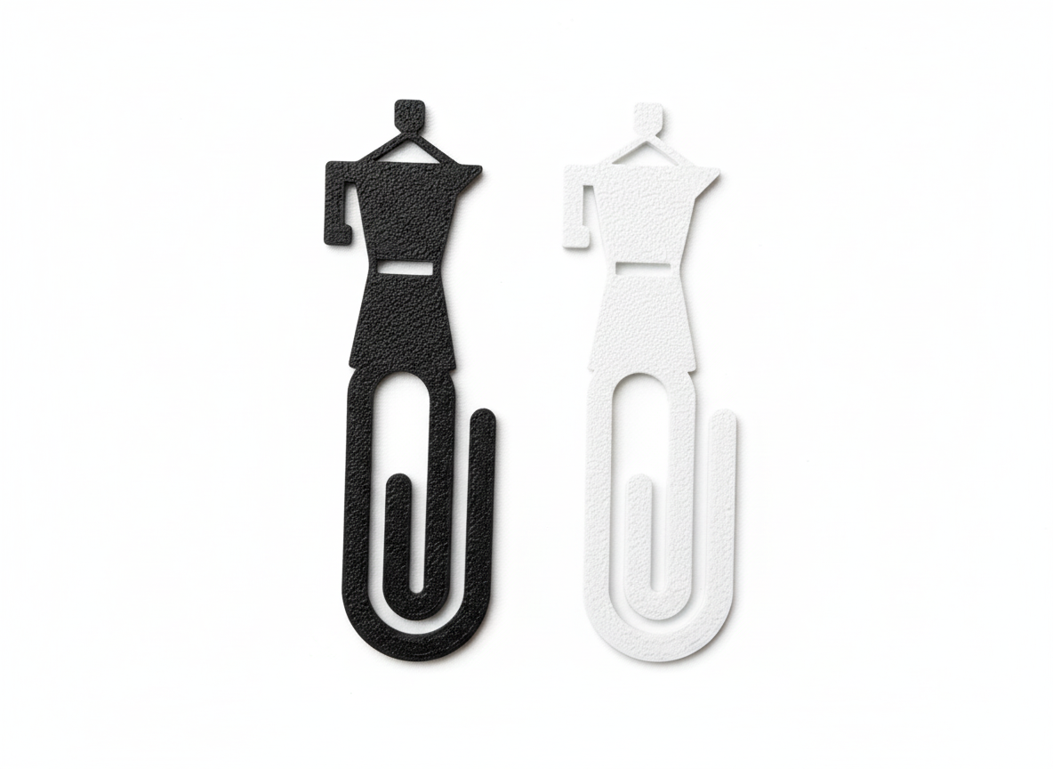 Trombones Coffee Lover, Attaches Créatives Noires et Blanches, Marque-page et Accessoire pour Chèques-cadeaux pour Baristas et Cadeaux de Café