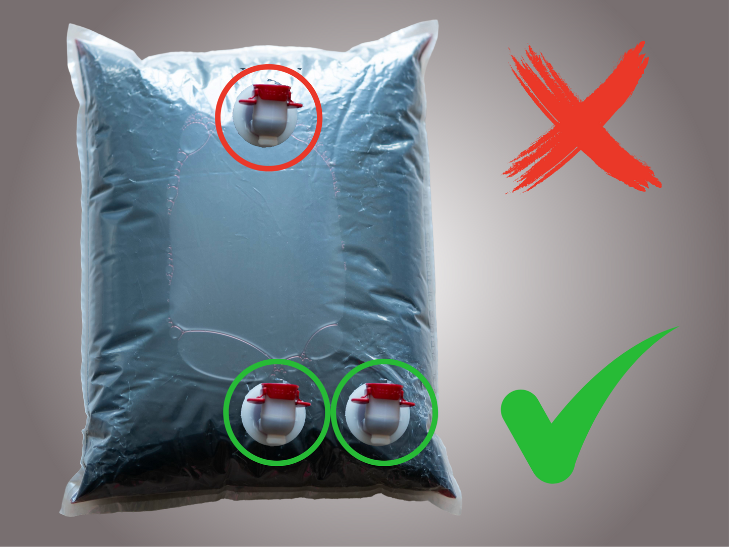 1,5L Bag in Box Weinspender mit Erhöhung, Saftspender, Behälter, Weinbehälter, Umkarton