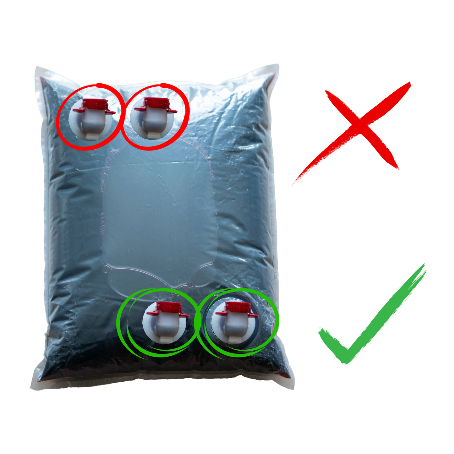 5 Liter Bag in Box Weinspender, Saftspender, Behälter, schwarz