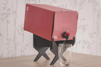 5 Liter Bag in Box Safthalter, Weinhalter, Hoch, schwarz