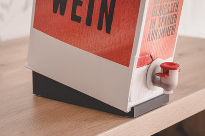 3 Liter Bag in Box Weinhalter, Safthalter, schwarz