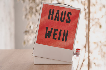 3 Liter Bag in Box Weinhalter, Safthalter, weiß