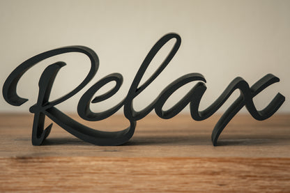 Lettrage "Relax"