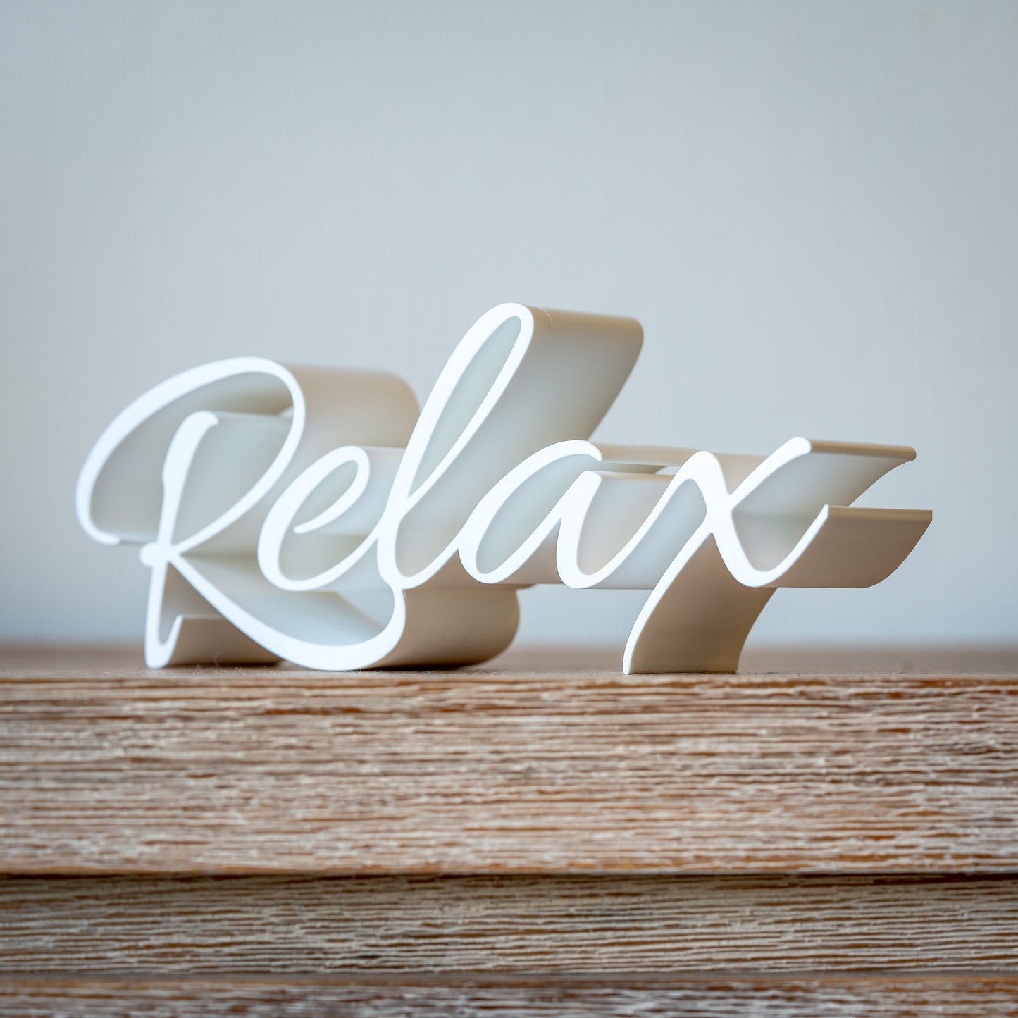 Schriftzug "Relax"