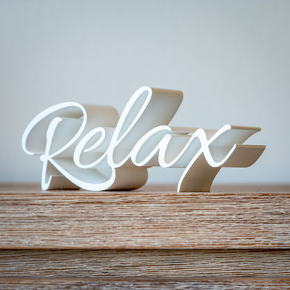Lettrage "Relax"