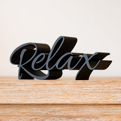 Lettrage "Relax"