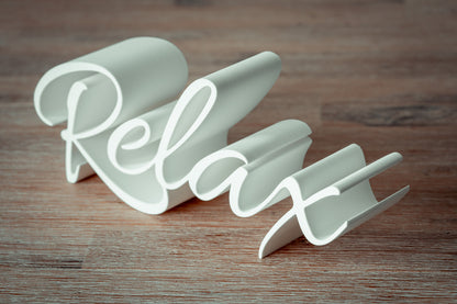 Lettrage "Relax"
