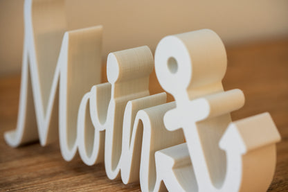 Inschrift « Moin »