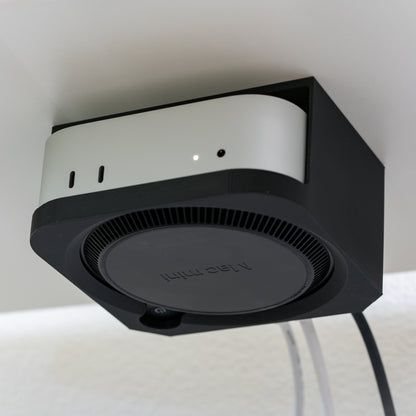 Support sous bureau Mac mini M4, support de bureau MacMini 2024-noir