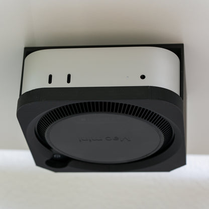 Support sous bureau Mac mini M4, support de bureau MacMini 2024-noir