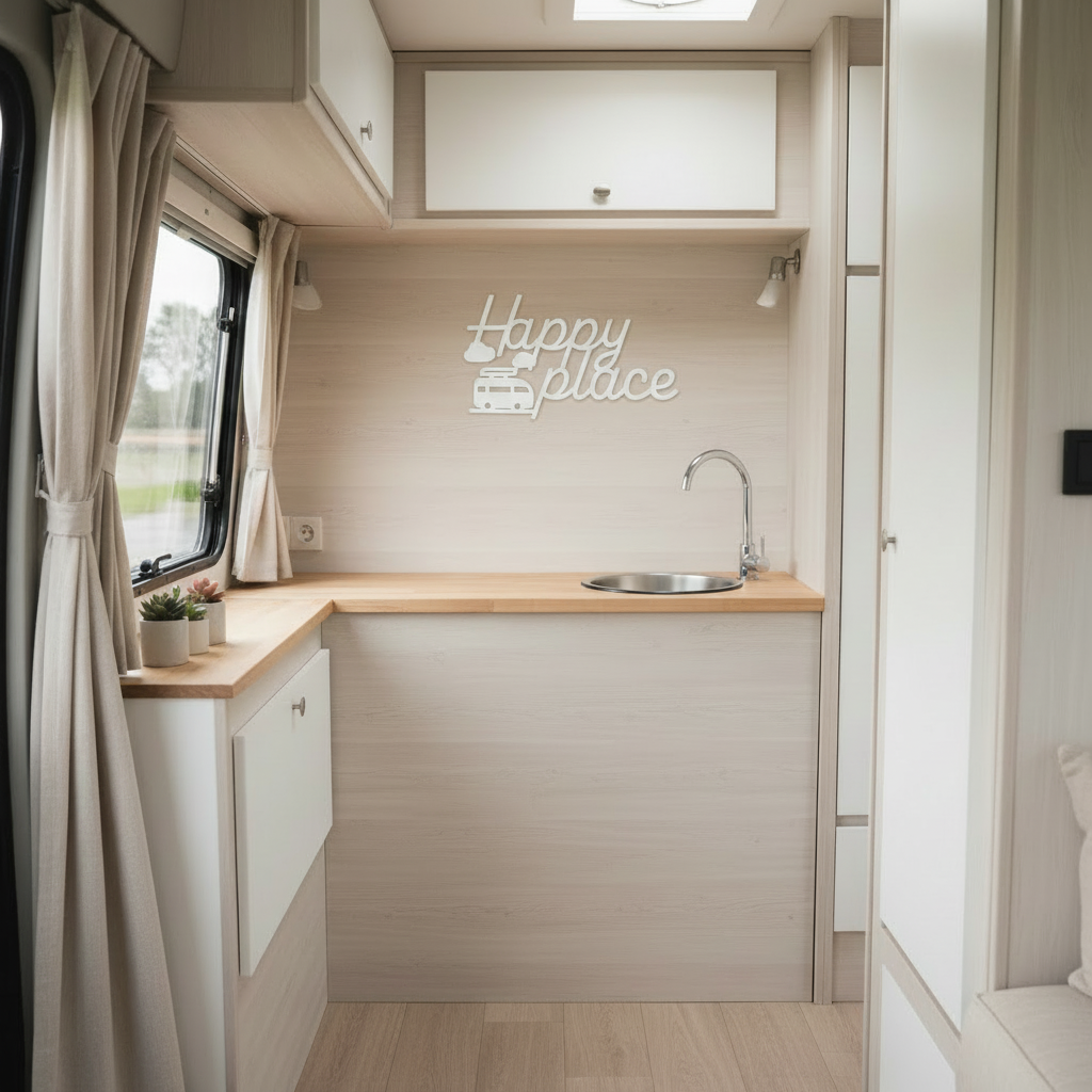 Camper Wall Decor "Happy Place"