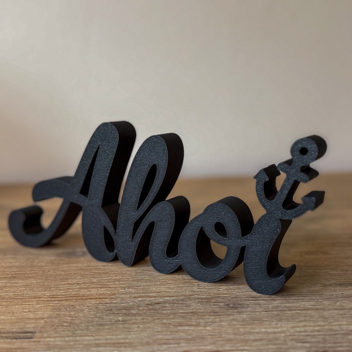 Schriftzug "Ahoi"