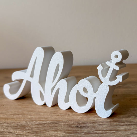Schriftzug "Ahoi"