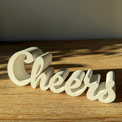 Inscription "Cheers"