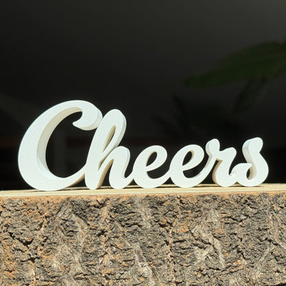 Inscription "Cheers"
