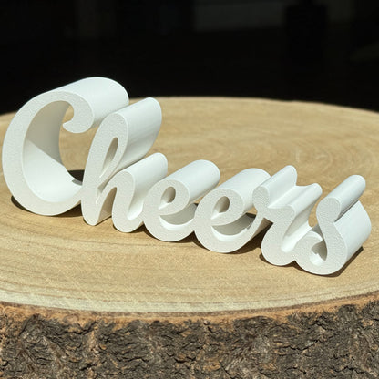 Inscription "Cheers"