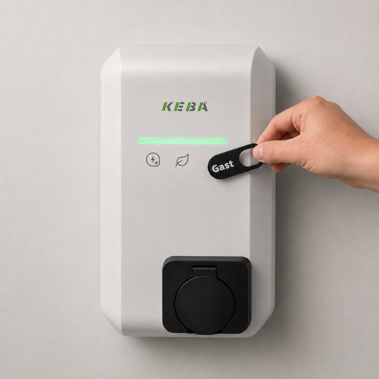 Wallbox RFID Chip – labeled NFC tag, universally teachable (e.g., KEBA P40)