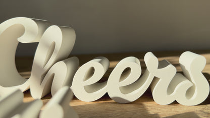 Inscription "Cheers"